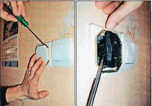 Как снять выключатель со стены — канализация