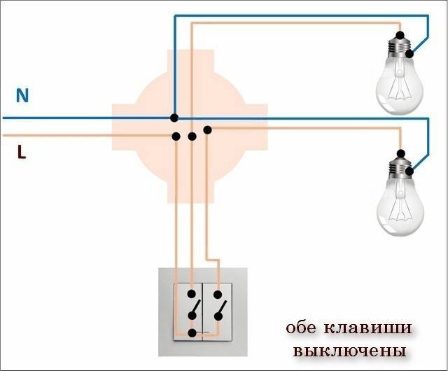 Как подключить двухклавишный выключатель – особенности этой процедуры, а также схема его подключения