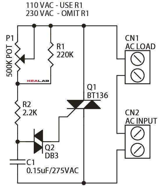 Bt136 600e схема включения