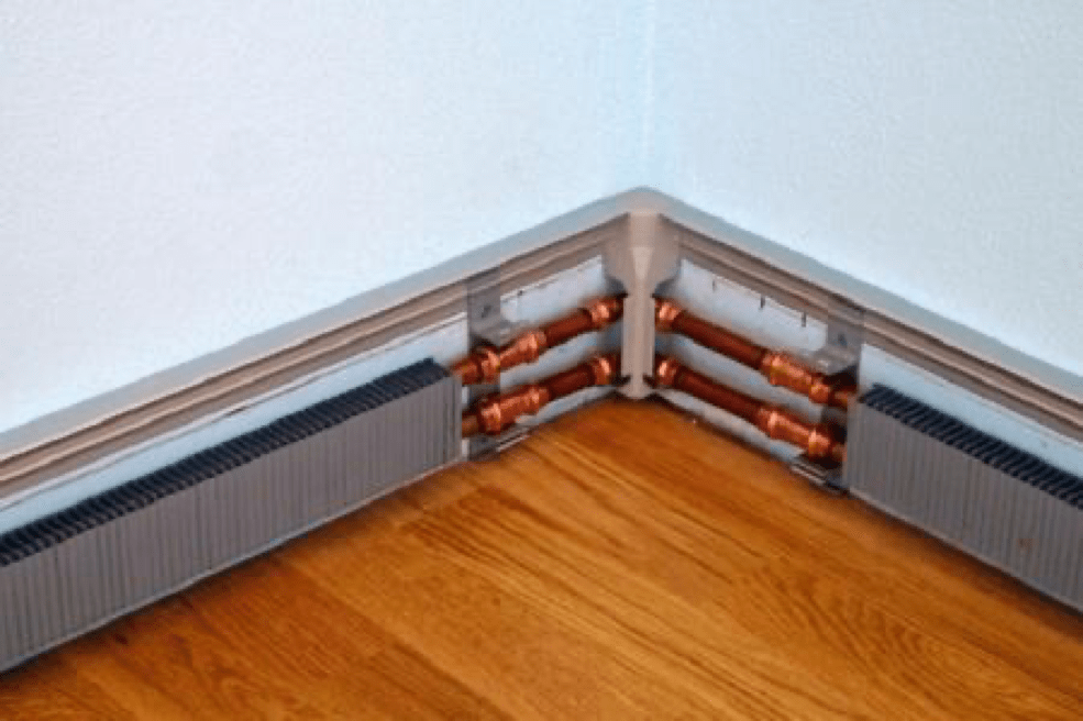 Отопление дома — радиатор вместо плинтуса