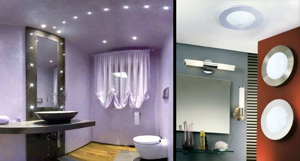 Светильники в ванную комнату на потолок: виды, размещение, нюансы монтажа - точка j