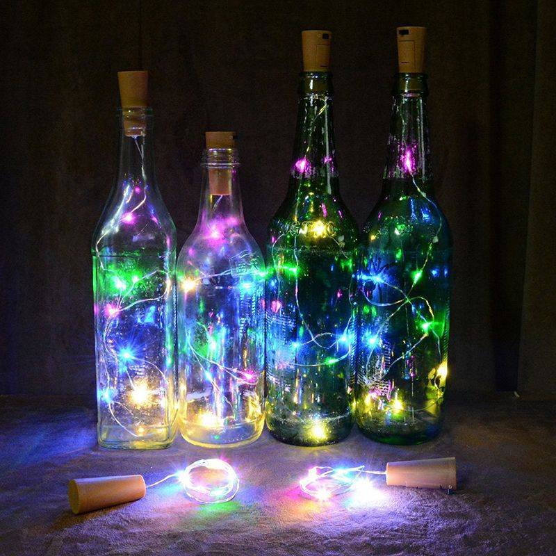 Оригинальные светильники из различных бутылок своими руками
