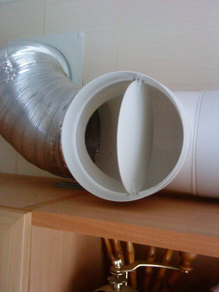 Обратный клапан на вытяжку в системе вентиляции: основные типы, устройство