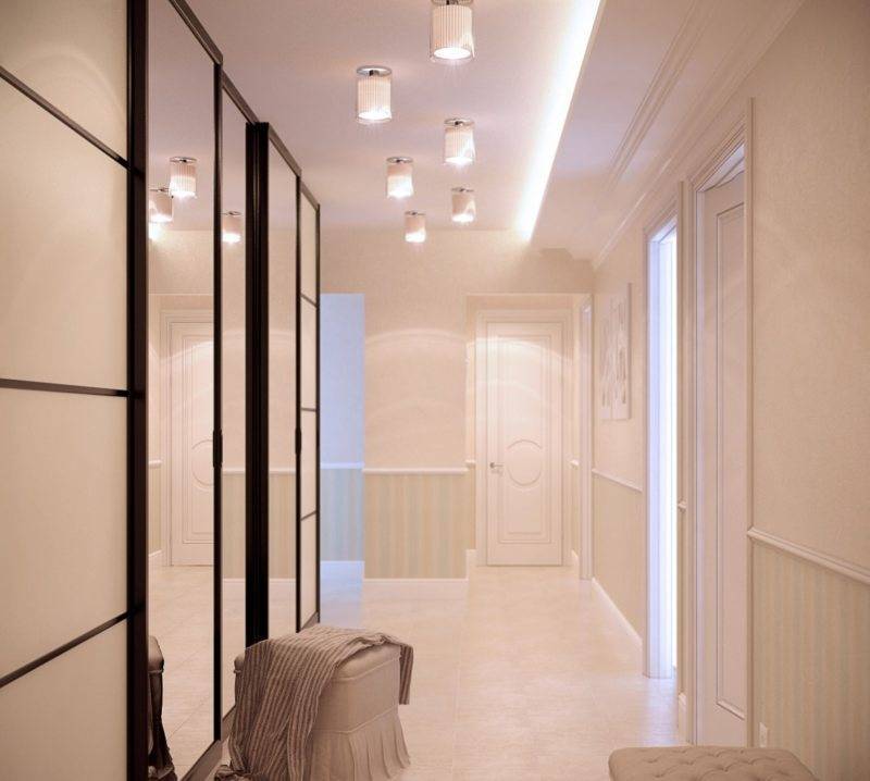 Освещение в коридоре: выбор и расположение светильников, современные идеи дизайна