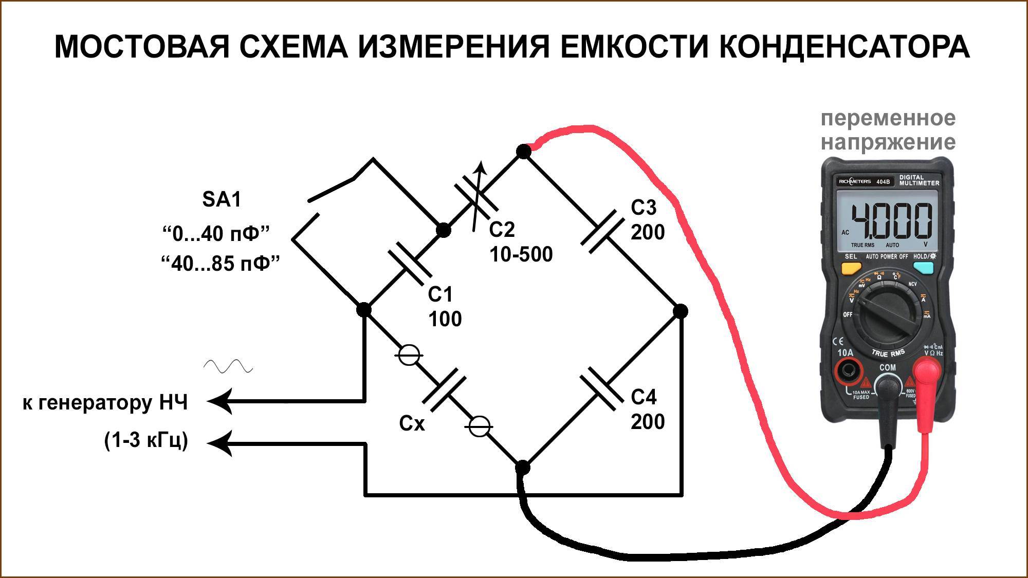 Как проверить конденсатор мультиметром: пошагово, полярный и неполярный конденсатор