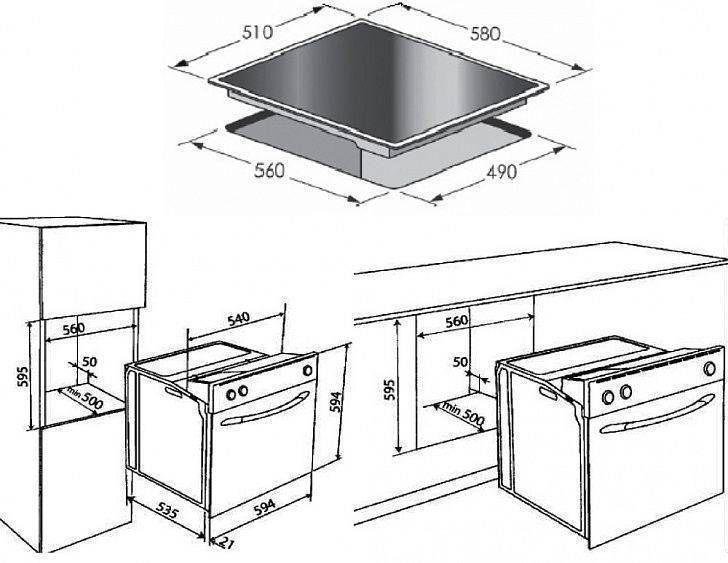 Как установить газовый духовой шкаф и варочную панель