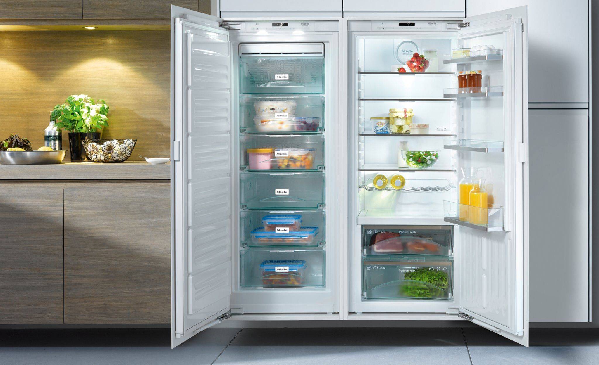 Двухдверный холодильник: размеры, ширина и параметры