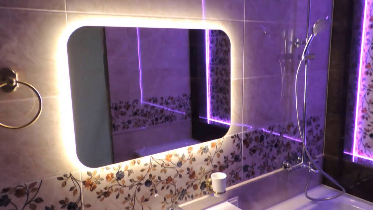 Светодиодная лента в ванной – особенности использовании и монтажа