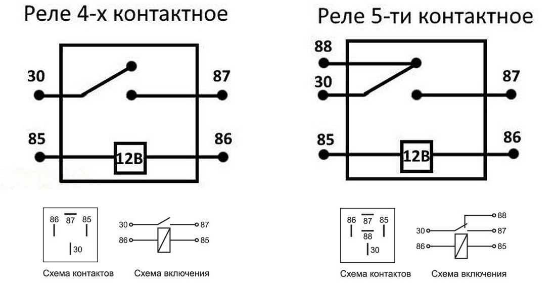 Реле в схеме