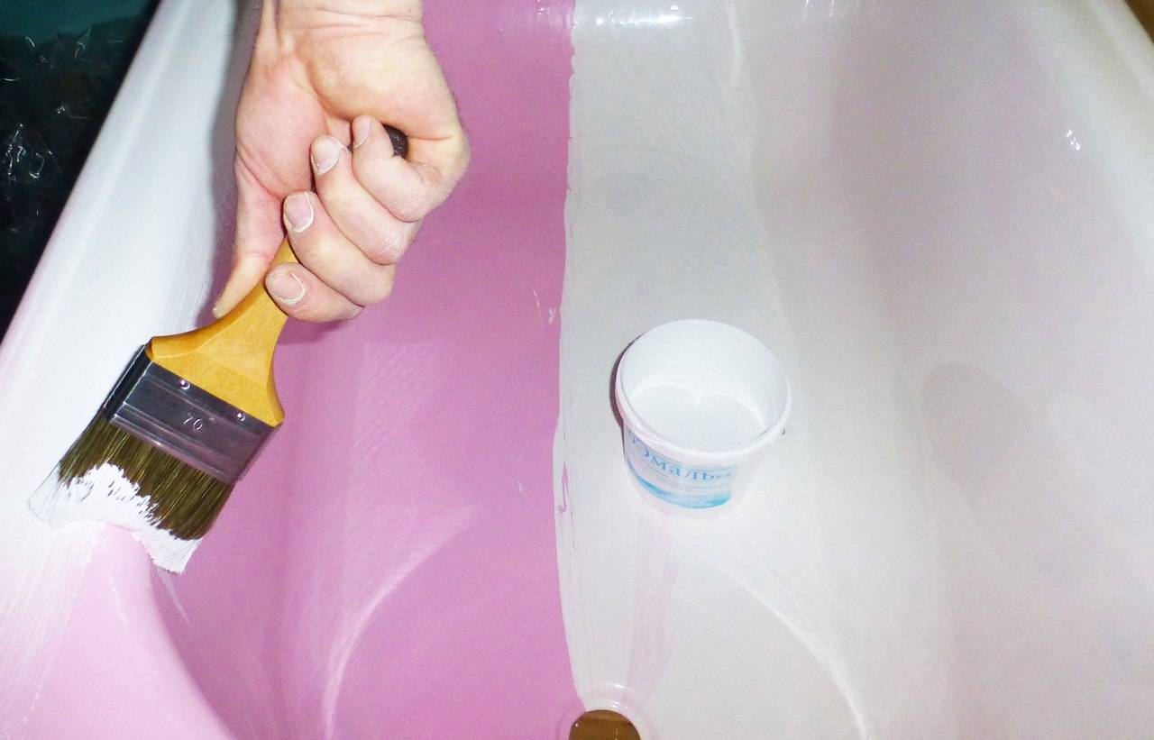 Краска для чугунной ванны: выбор и применение