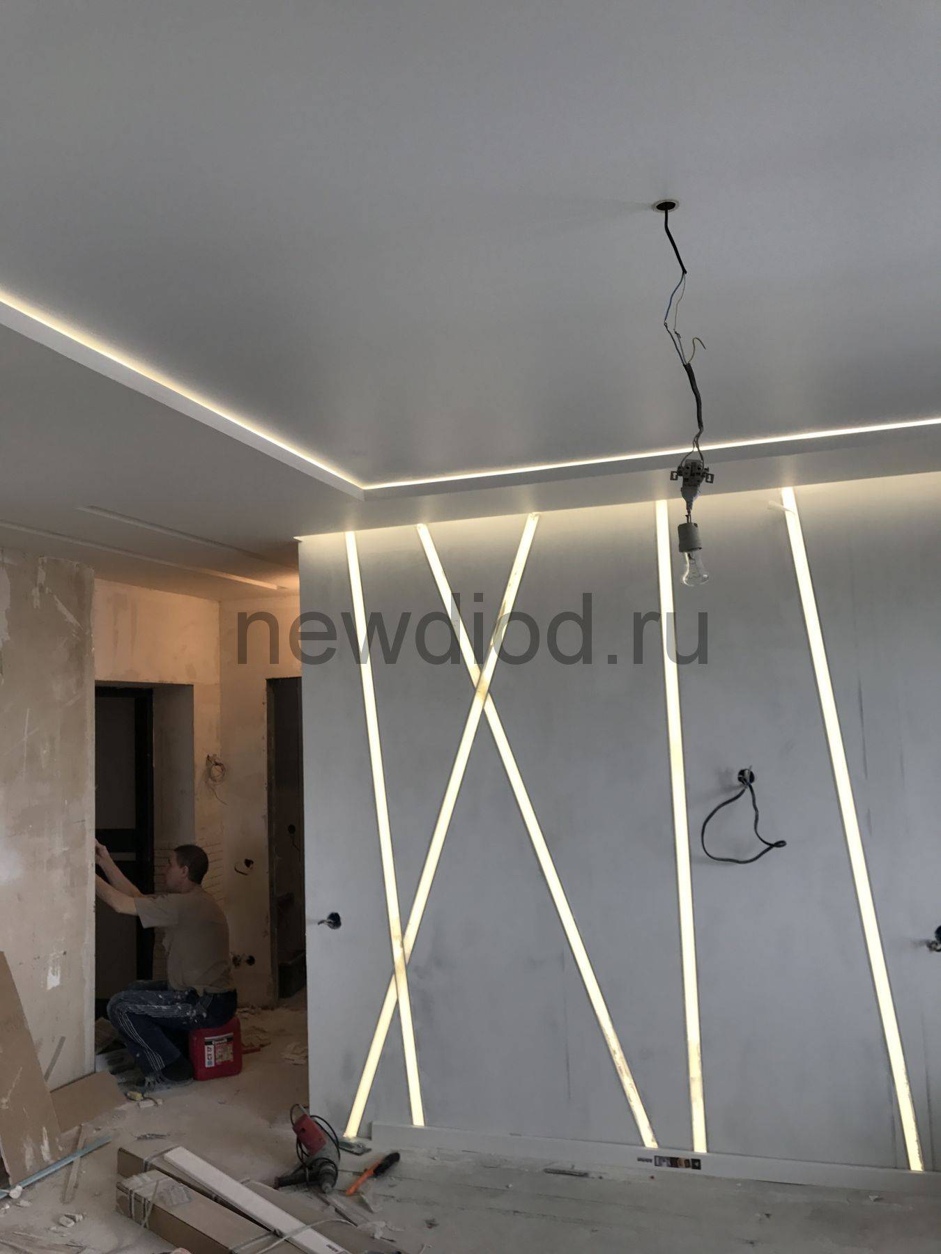Светодиодная подсветка: варианты для разных комнаты, потолок, идеи в интерьере