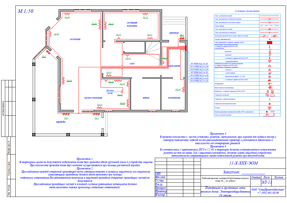 Схема электропроводки в частном доме: типовые схемы и правила проектирования