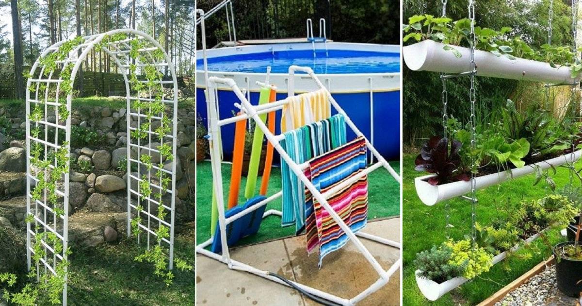 Поделки из пластиковых труб - 105 фото идей изделий для дачи и сада из труб