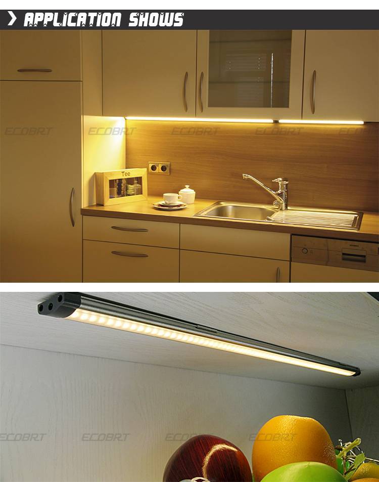 Монтаж подсветки на кухне под навесными шкафчиками