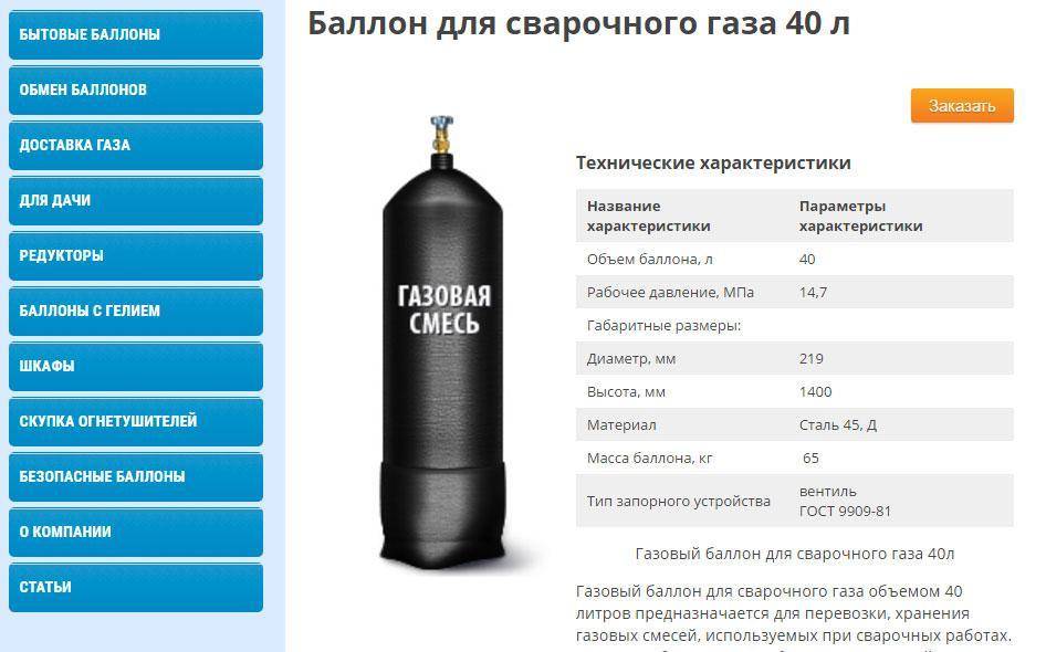Сколько литров газа в 50 литровом баллоне? – ремонт своими руками на m-stone.ru