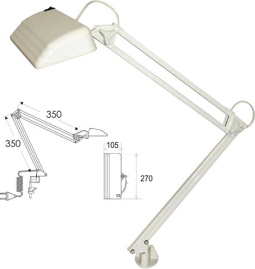 Как прикрепить настольную лампу к столу (инструкция)