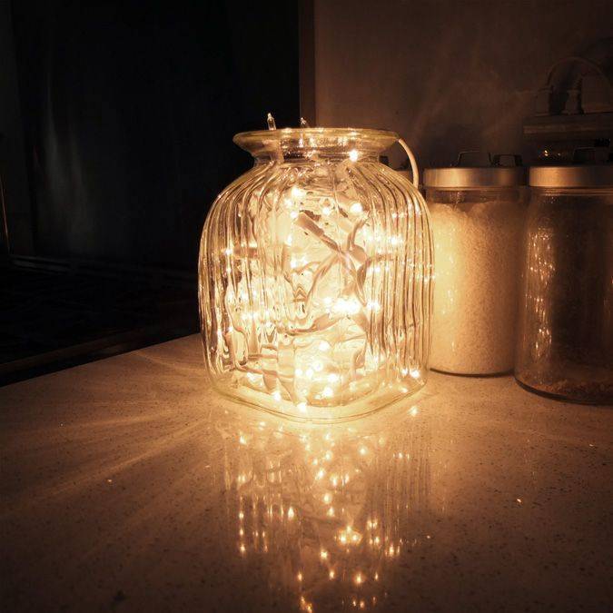 Светильник из новогодней гирлянды своими руками: идеи и изготовление