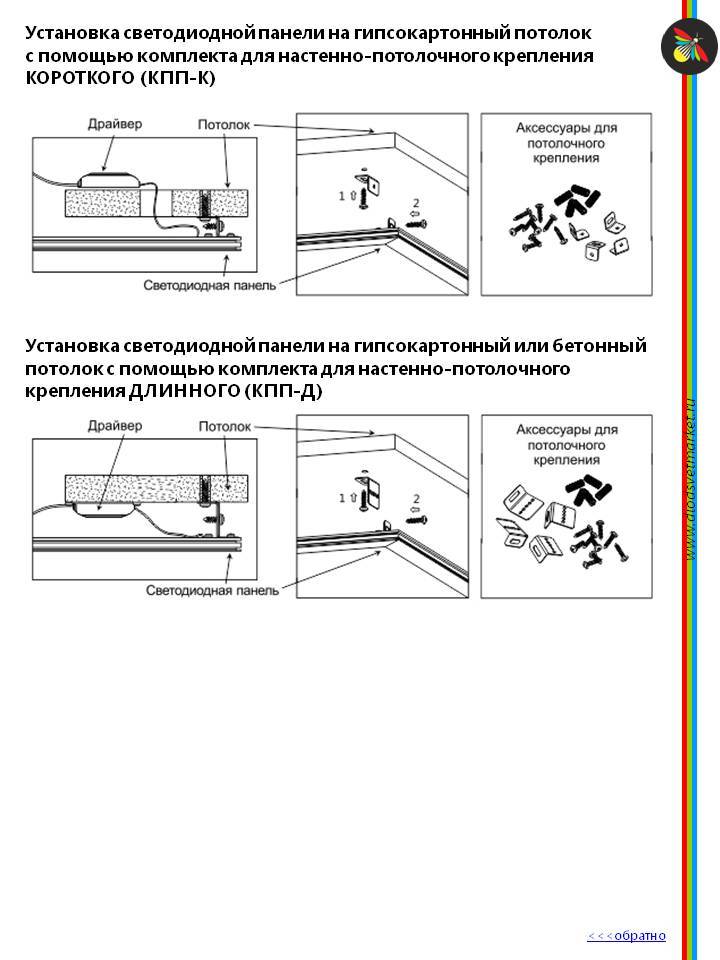 Как установить и сделать светильник светодиодный потолочный накладной своими руками: фото монтажа и видео инструкция