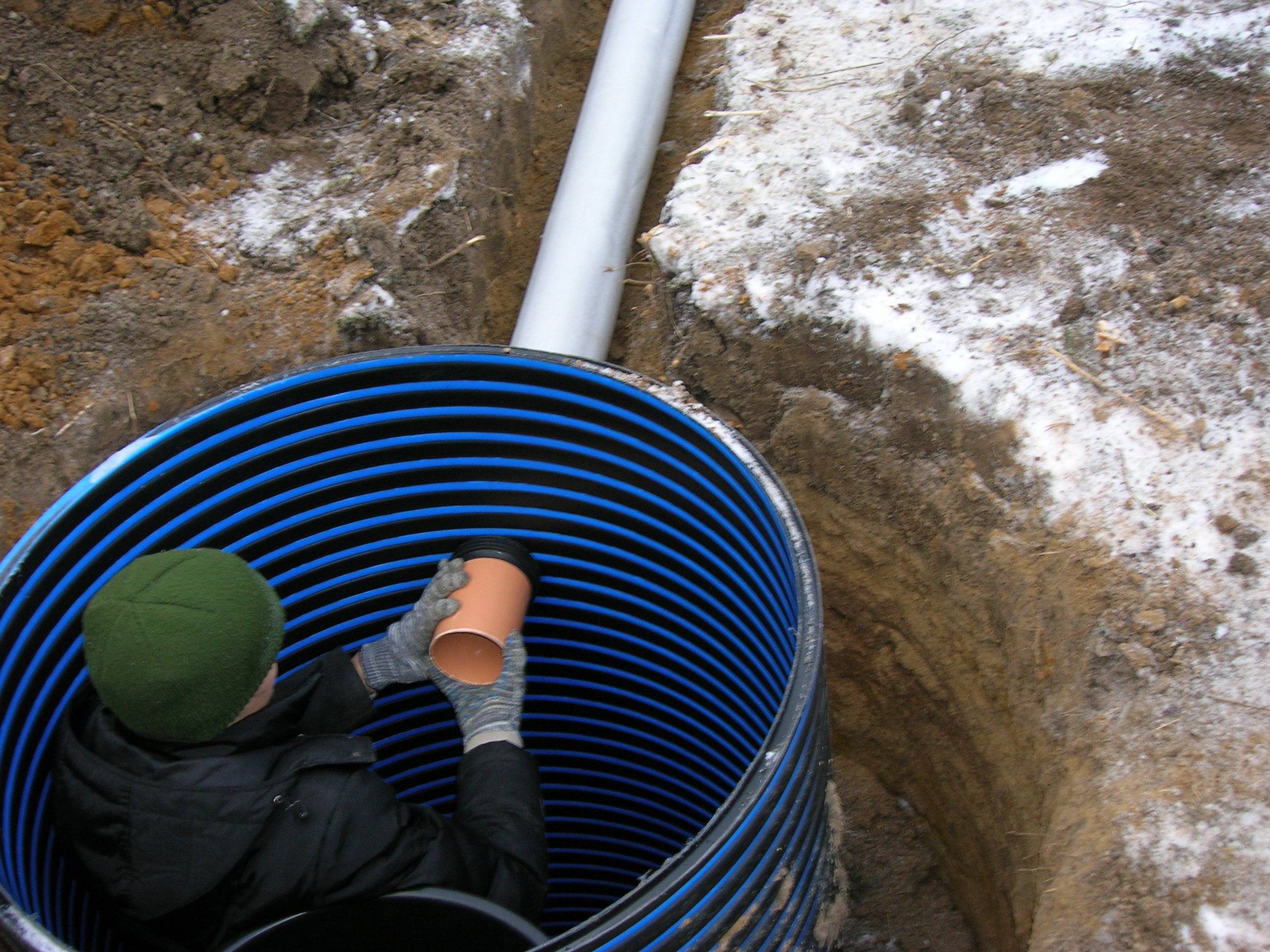 Водопроводные и канализационные трубы зарывают. Теплоизоляция для труб ПНД 32 В земле. Утеплитель для труб ПНД 32 под землей. Прокладка ПНД трубы 32 с утеплителем для скважины. Утепленный колодец для водопровода.