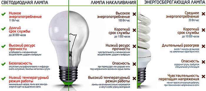 Энергосберегающие лампы: плюсы и минусы, виды и их характеристики