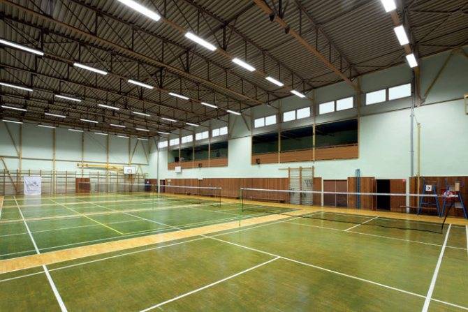 Правила, требования и нормы при освещении спортивных и тренировочных залов