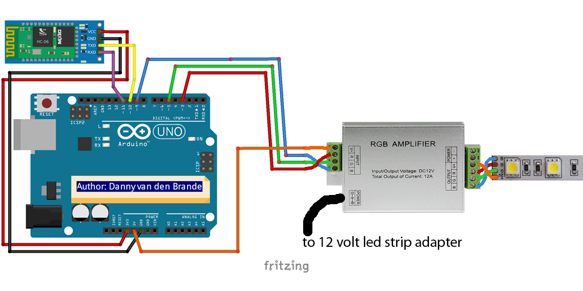 Подключение светодиодной ленты к arduino и tft жк дисплею: схема и программа