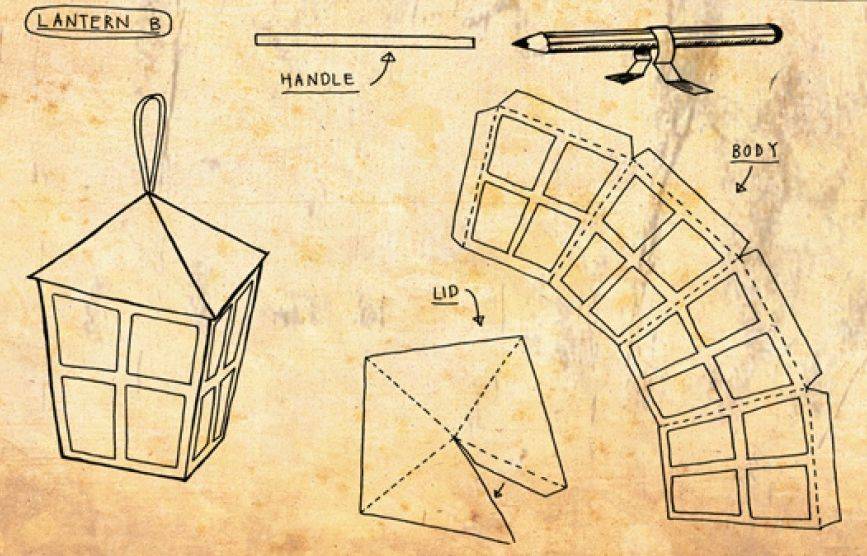 Изготовление новогодних фонариков из бумаги своими руками: шаблоны фонарика из бумаги для вырезания