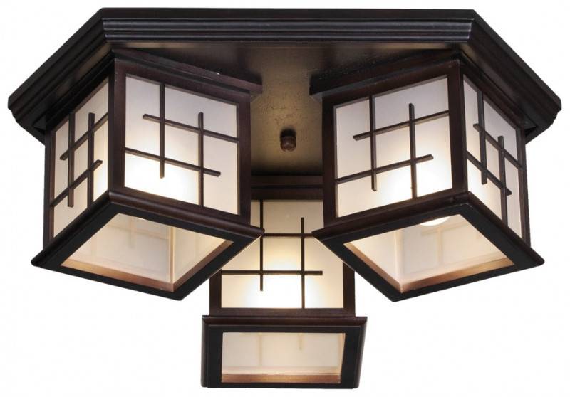 Что собой представляют потолочные светильники в японском стиле?