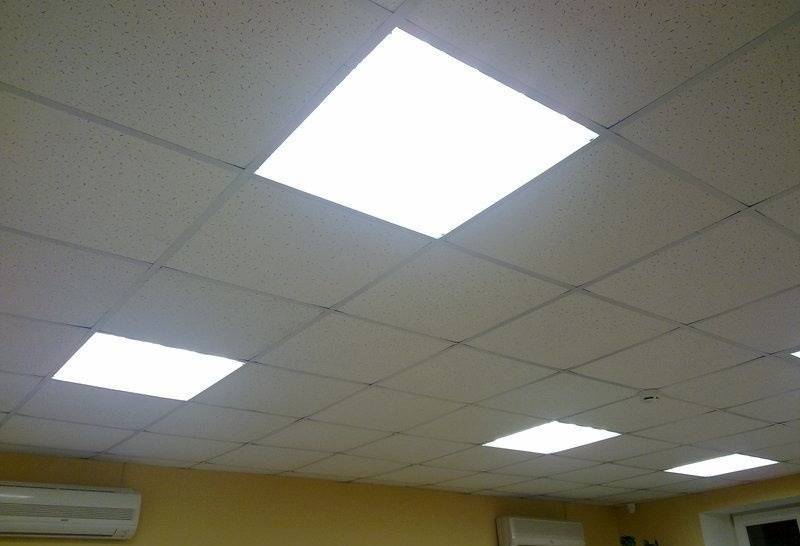 Офисные потолочные светильники: разновидности, требования и расчет освещенности