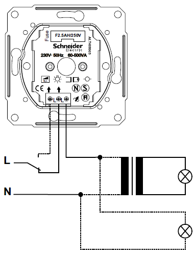 Схема подключения диммера с выключателем - всё о электрике