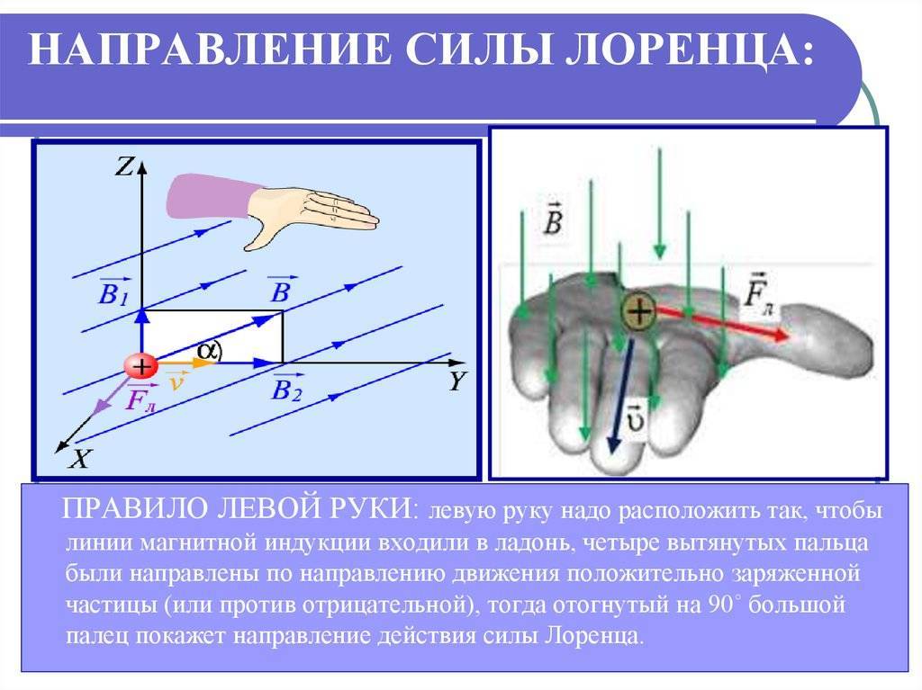 Правило левой руки картинки