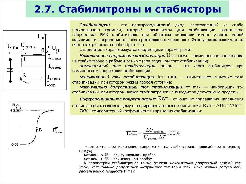 Какова роль стабилитрона в схеме