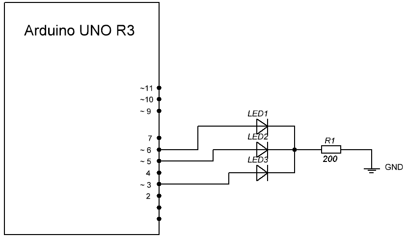 Светодиод ардуино схема подключения