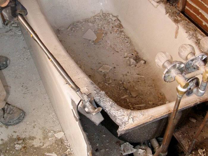 Ремонт чугунной ванны своими руками: распространенные повреждения и их устранение