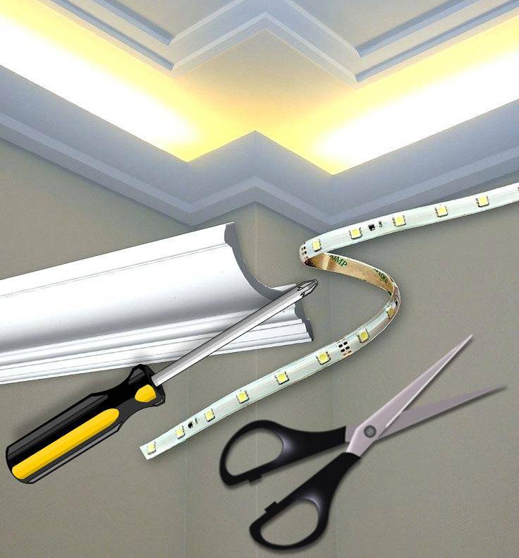 Как выбрать светодиодные ленты 12в для подсветки потолка
