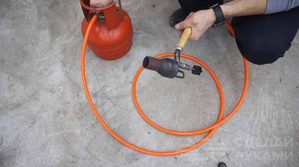 Как сделать газовую горелку из паяльной лампы