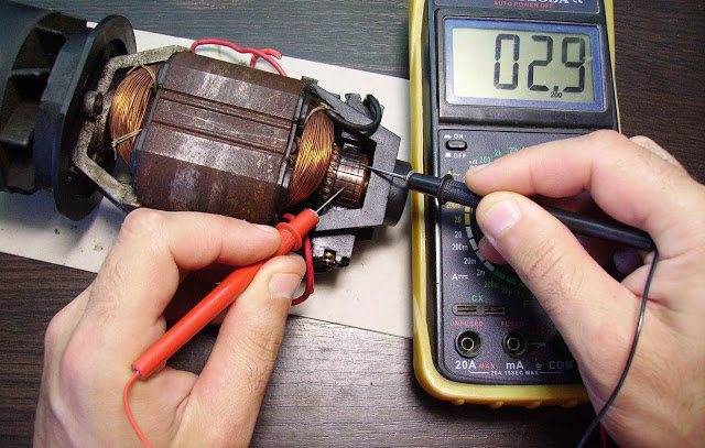 Как прозвонить электродвигатель мультиметром: как проверить обмотку