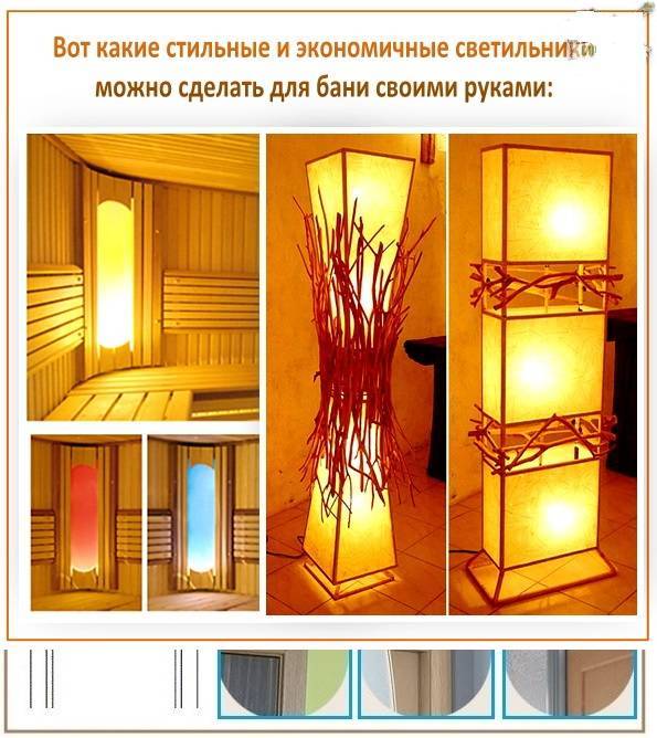Нужны ли особые светильники для парной русской бани?