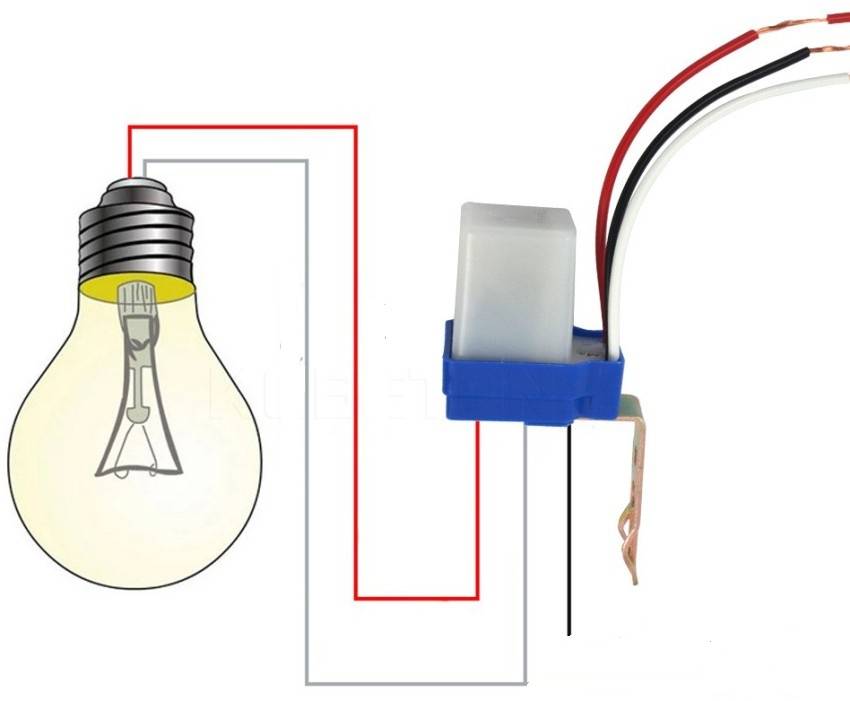 Схема подключения датчика освещенности для уличного освещения