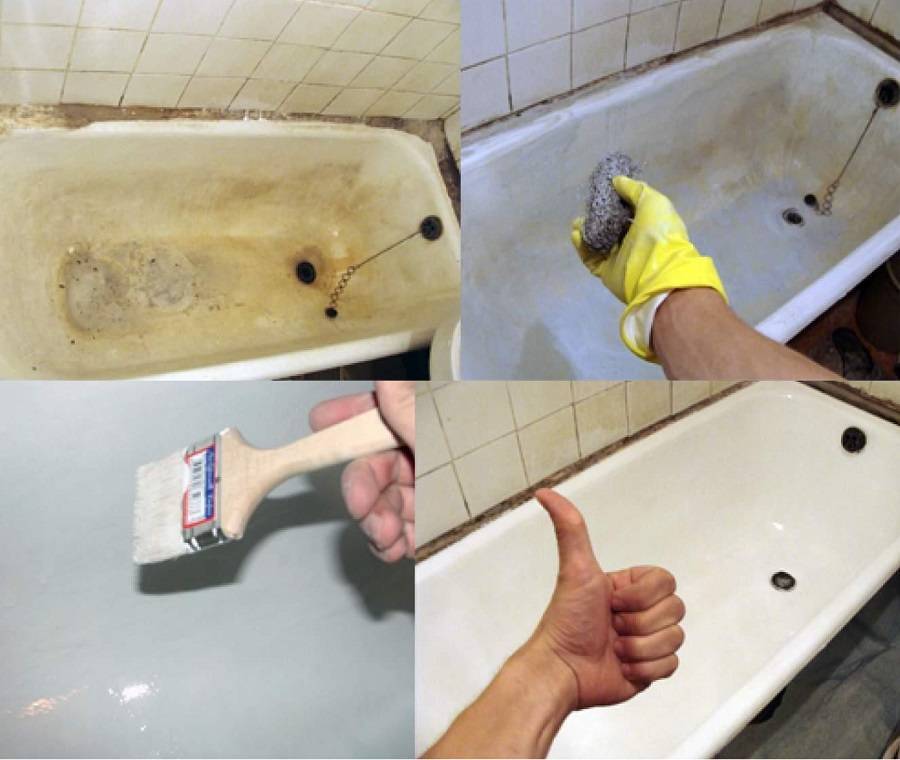 Как обновить старую ванну эмалью - способы и рекомендации