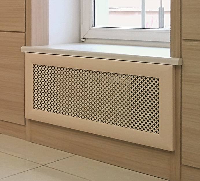 Радиаторная решетка на батарею, экран на радиатор отопления