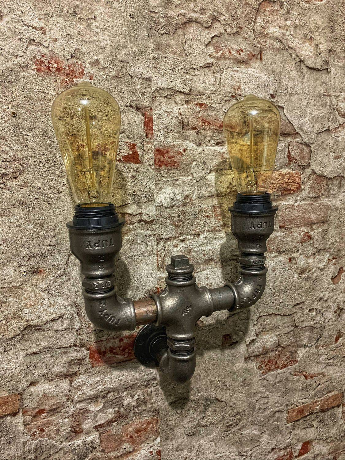 Светильники и лампы из водопроводных труб - самостоятельная сборка