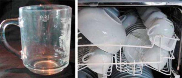 Остается налет на посуде после посудомоечной машине — причины