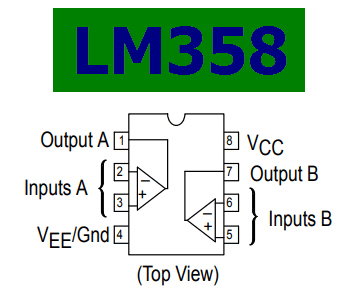 Lm358 схема включения в зарядном устройстве.