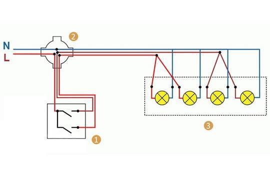 Как подключить двойной выключатель - пошаговое описание подсоединения выключателя для люстры