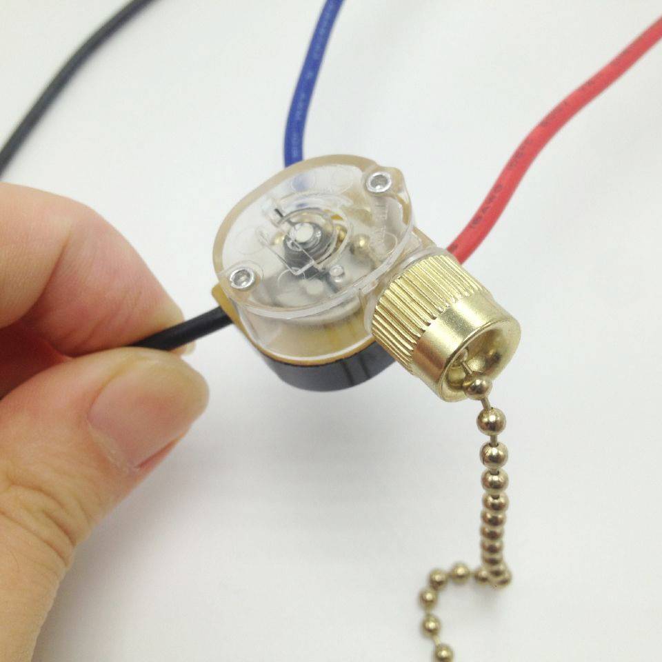 Как подключить бра с выключателем шнурком? светильник со шнурком.