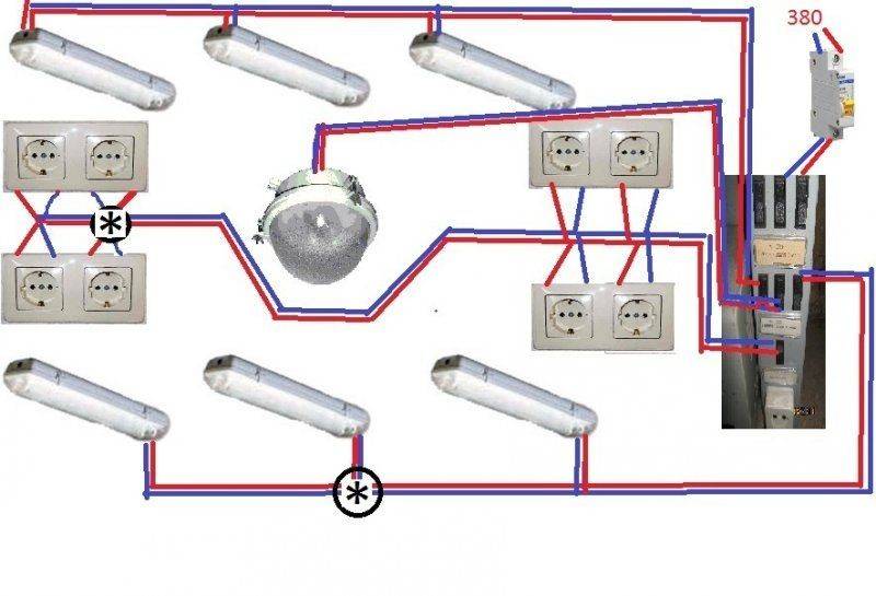 Электрическая проводка в гараже своими руками: схема разводки электрики