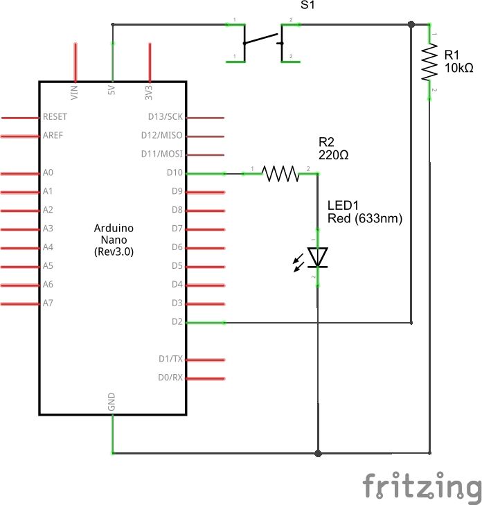 Светодиод ардуино схема подключения