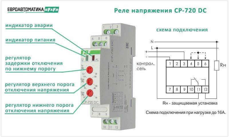 Напряжение правила включения. Реле контроля напряжения РКН 3 15 15 схема подключения. Схема присоединения реле напряжения. Реле напряжения однофазное схема подключения. Реле контроля напряжения CP-720.