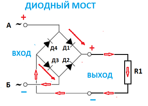 Mb6s диодный мост схема включения